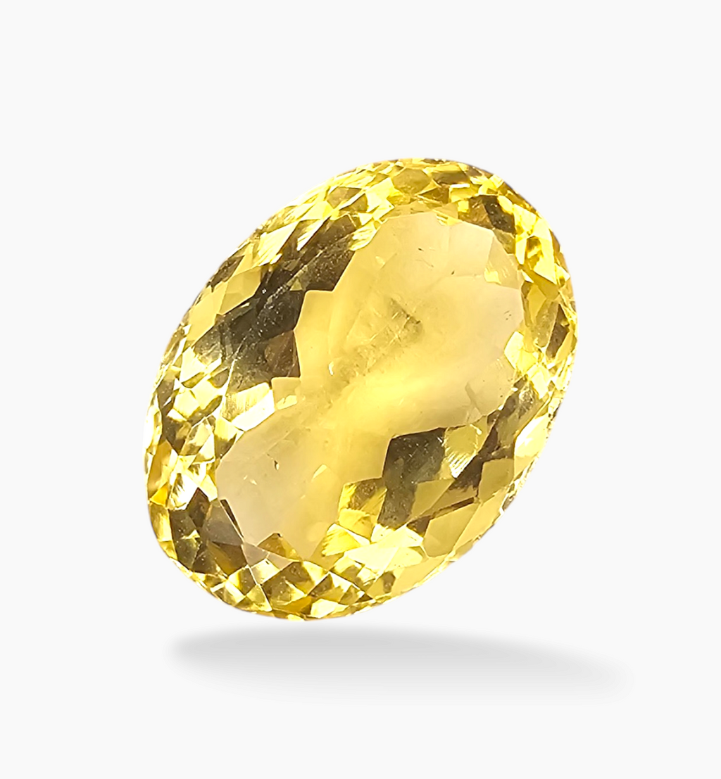Natural Citrine Stone 10.07 Carats Oval Shape Size 16.7x12.1mm