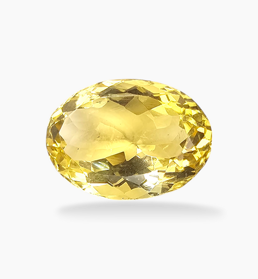 Natural Citrine Stone 10.07 Carats Oval Shape Size 16.7x12.1mm