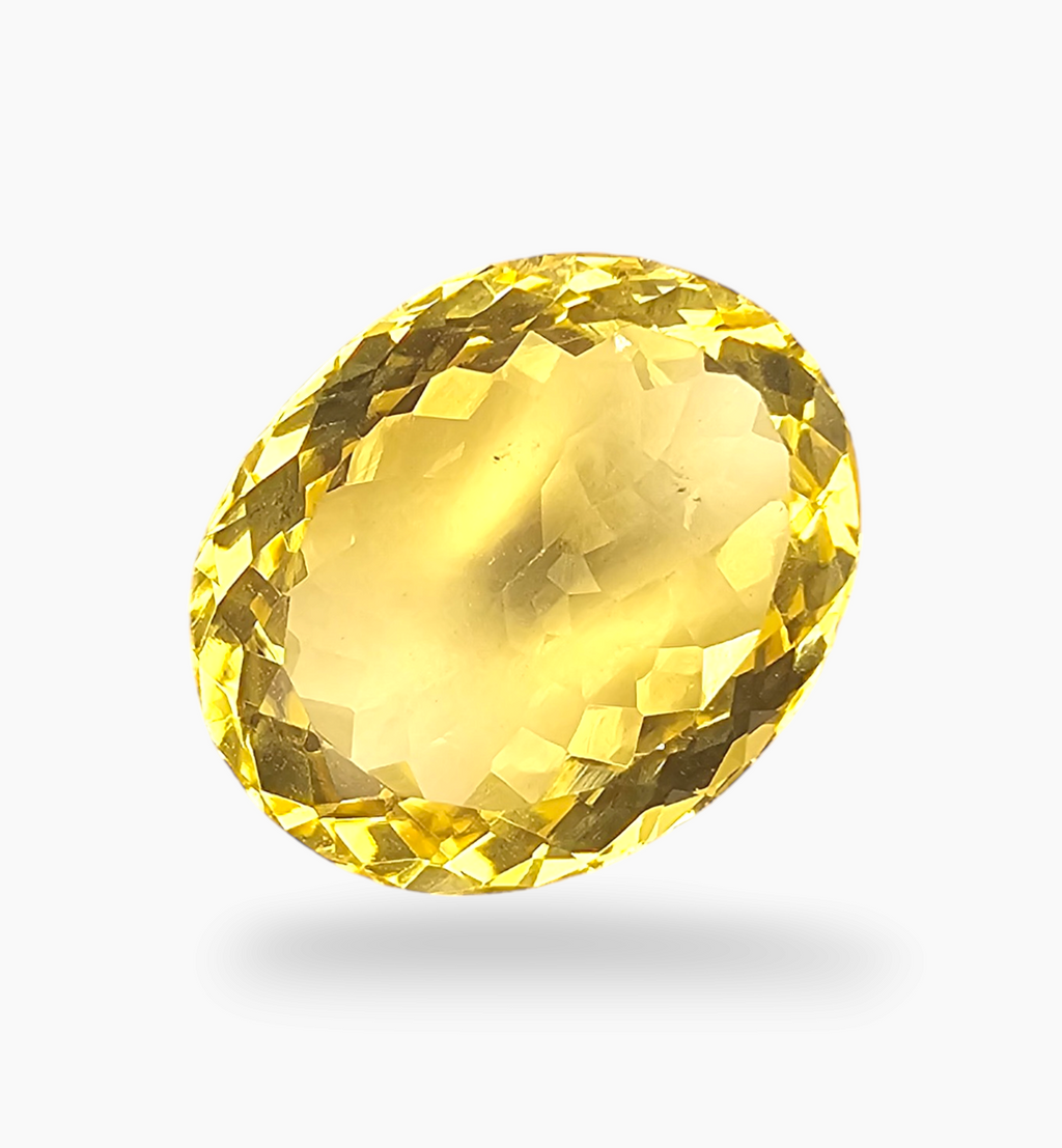 Natural Citrine Stone 10.28 Carats Oval Shape Size 16.3x13.3mm