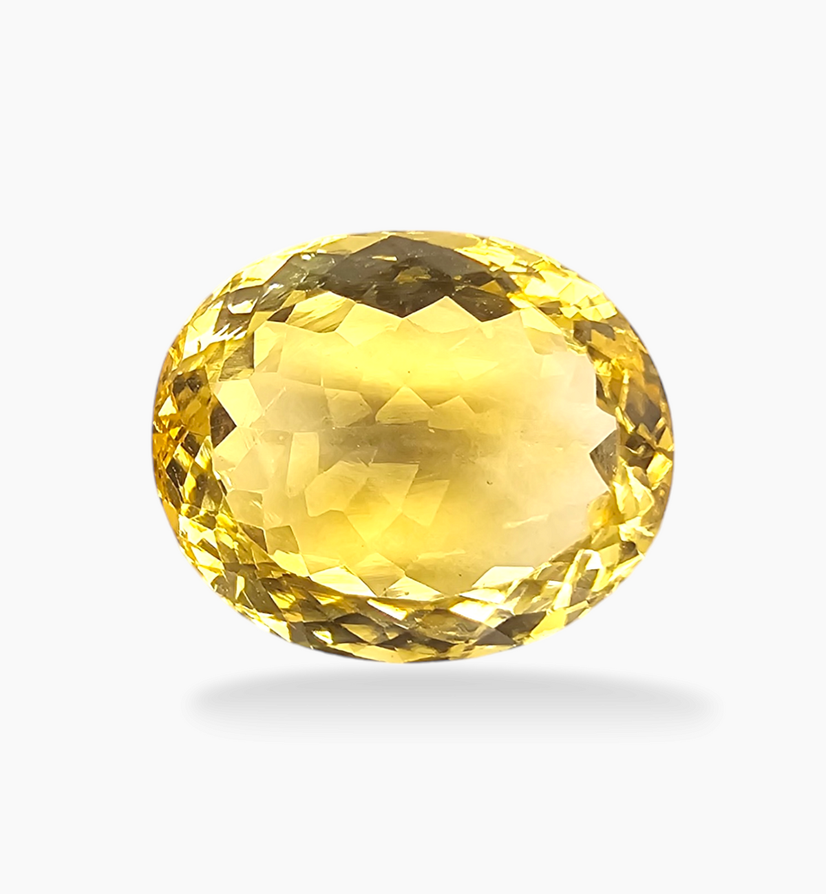Natural Citrine Stone 10.77 Carats Oval Shape Size 15.4x12.7mm