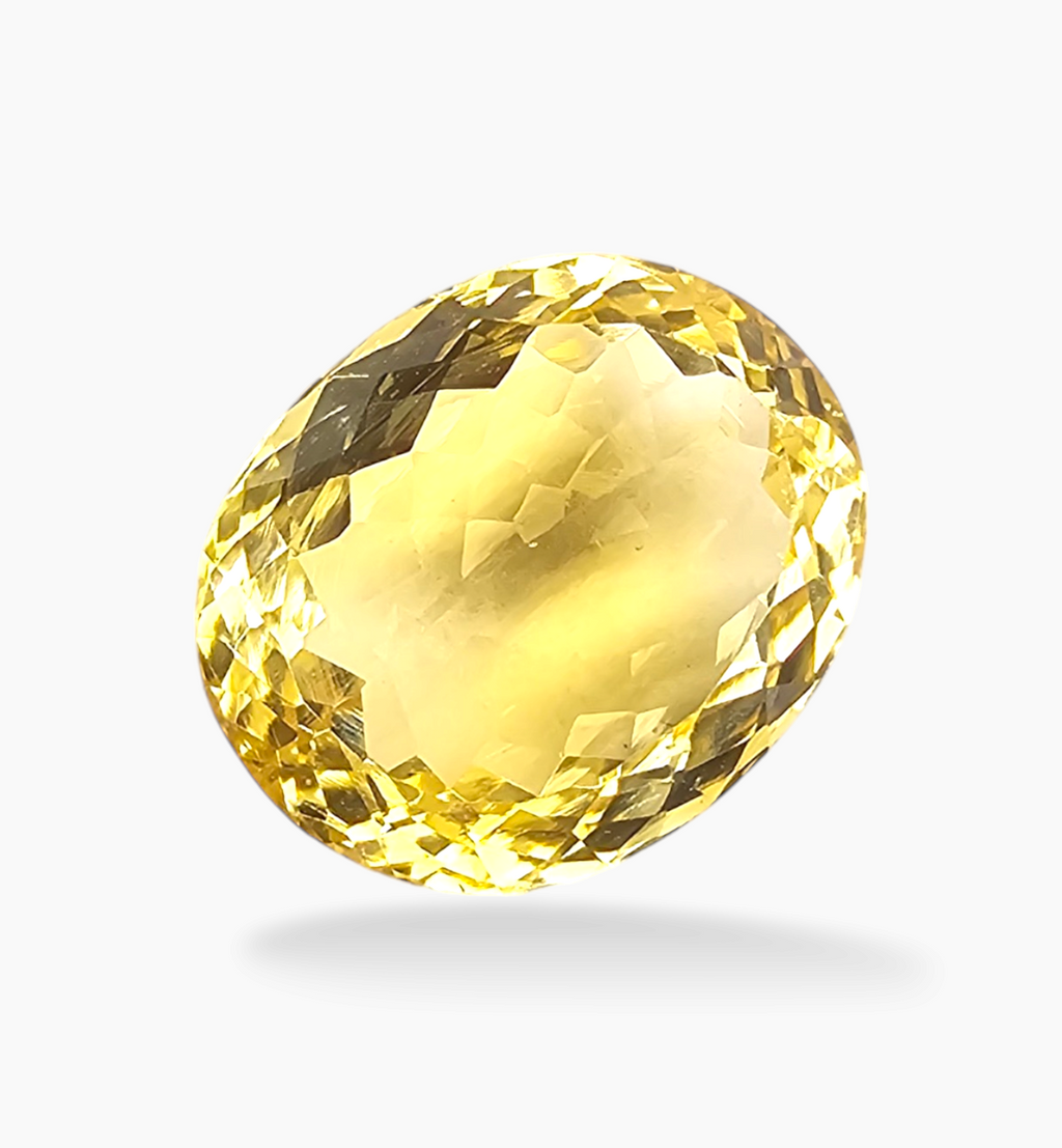 Natural Citrine Stone 10.77 Carats Oval Shape Size 15.4x12.7mm