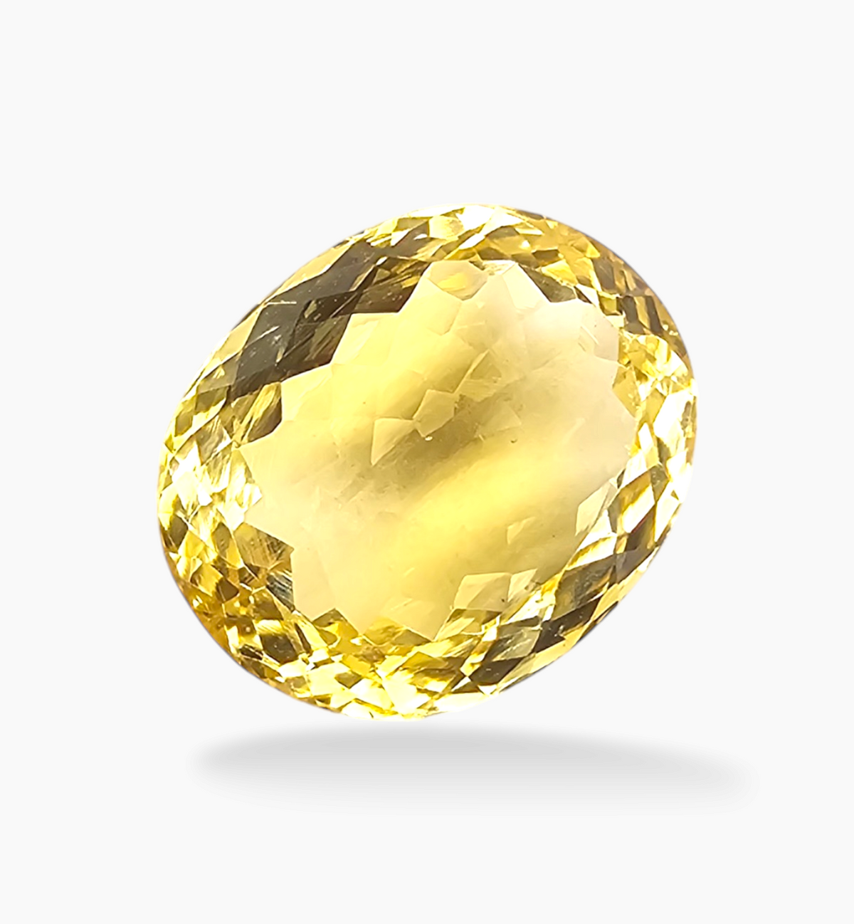 Natural Citrine Stone 10.77 Carats Oval Shape Size 15.4x12.7mm
