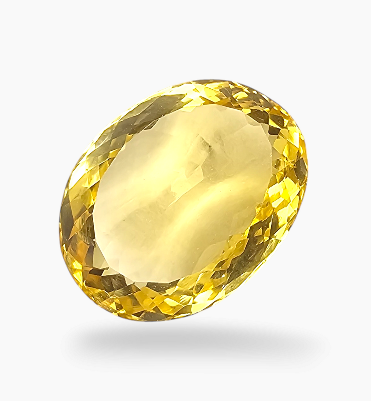 Natural Citrine Stone 10.85 Carats Oval Shape Size 17.5X13.3mm