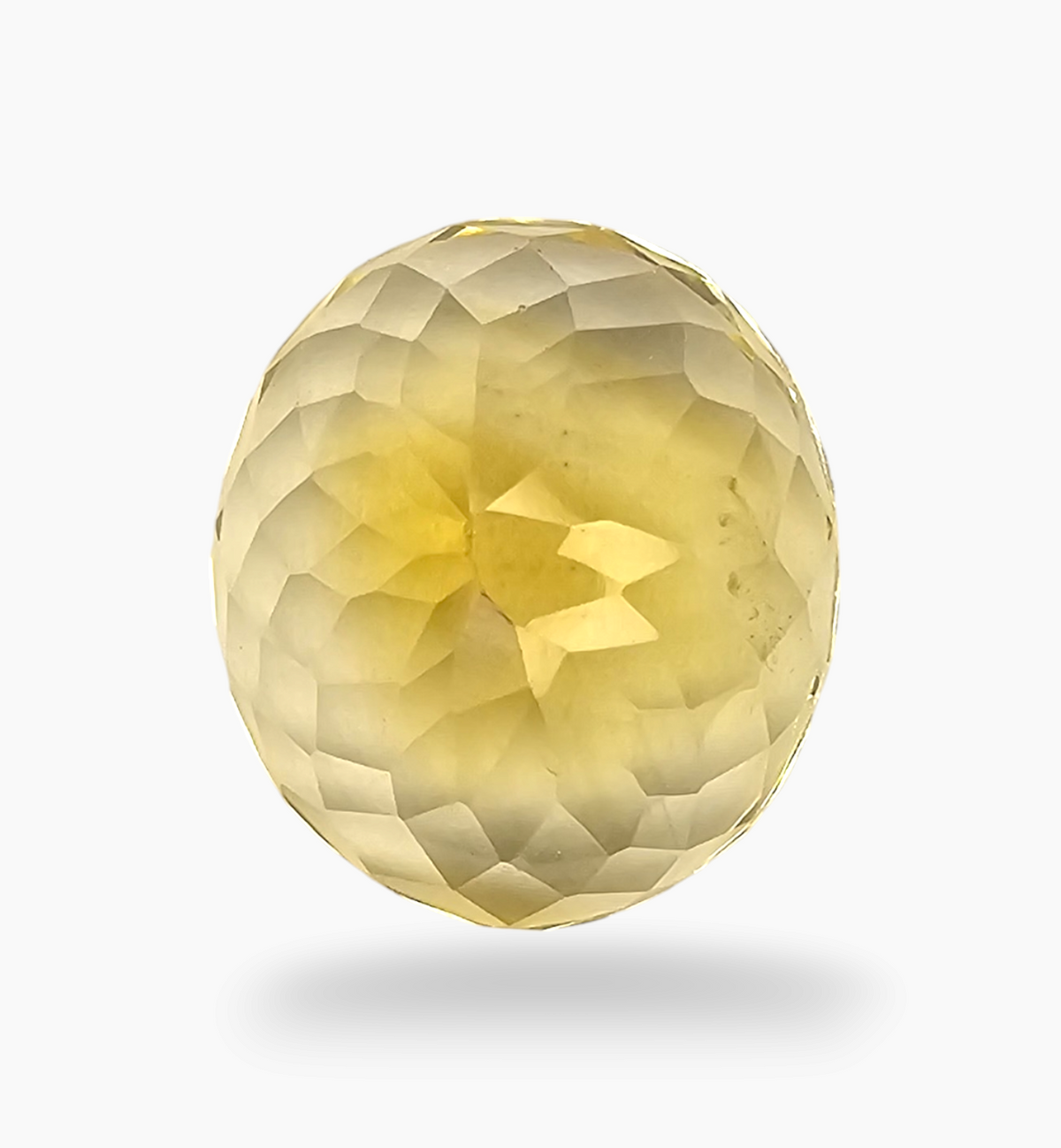 Natural Citrine Stone 10.91 Carats Oval Shape Size 14.5X12.8mm
