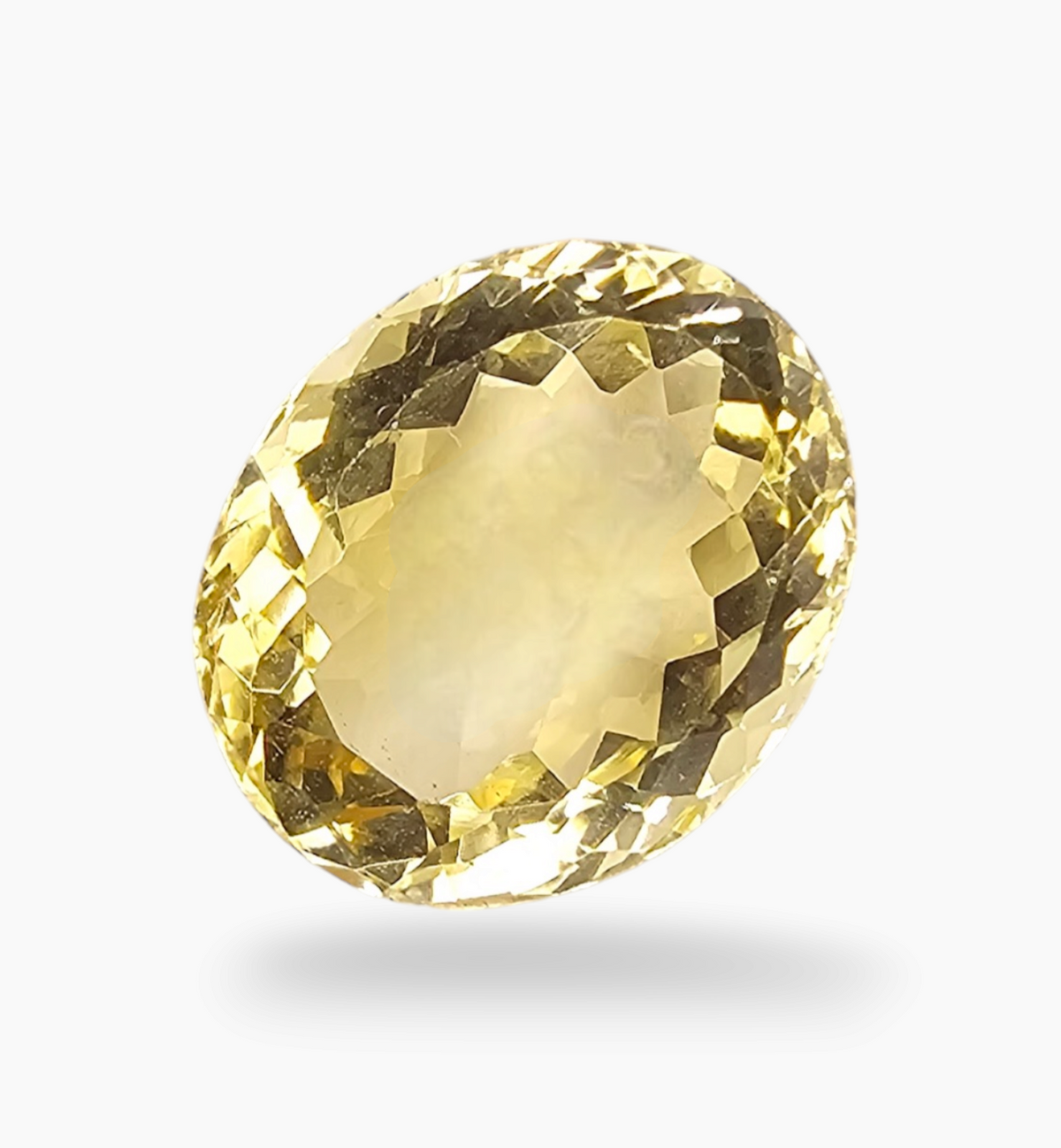 Natural Citrine Stone 10.92 Carats Oval Shape Size 15.5x12.8mm