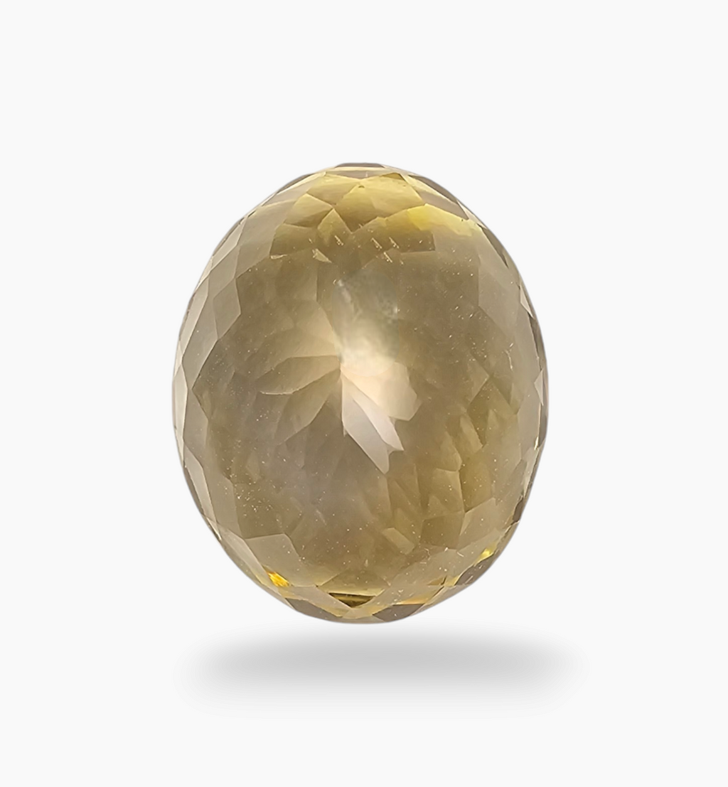 Natural Citrine Stone 10.92 Carats Oval Shape Size 15.5x12.8mm