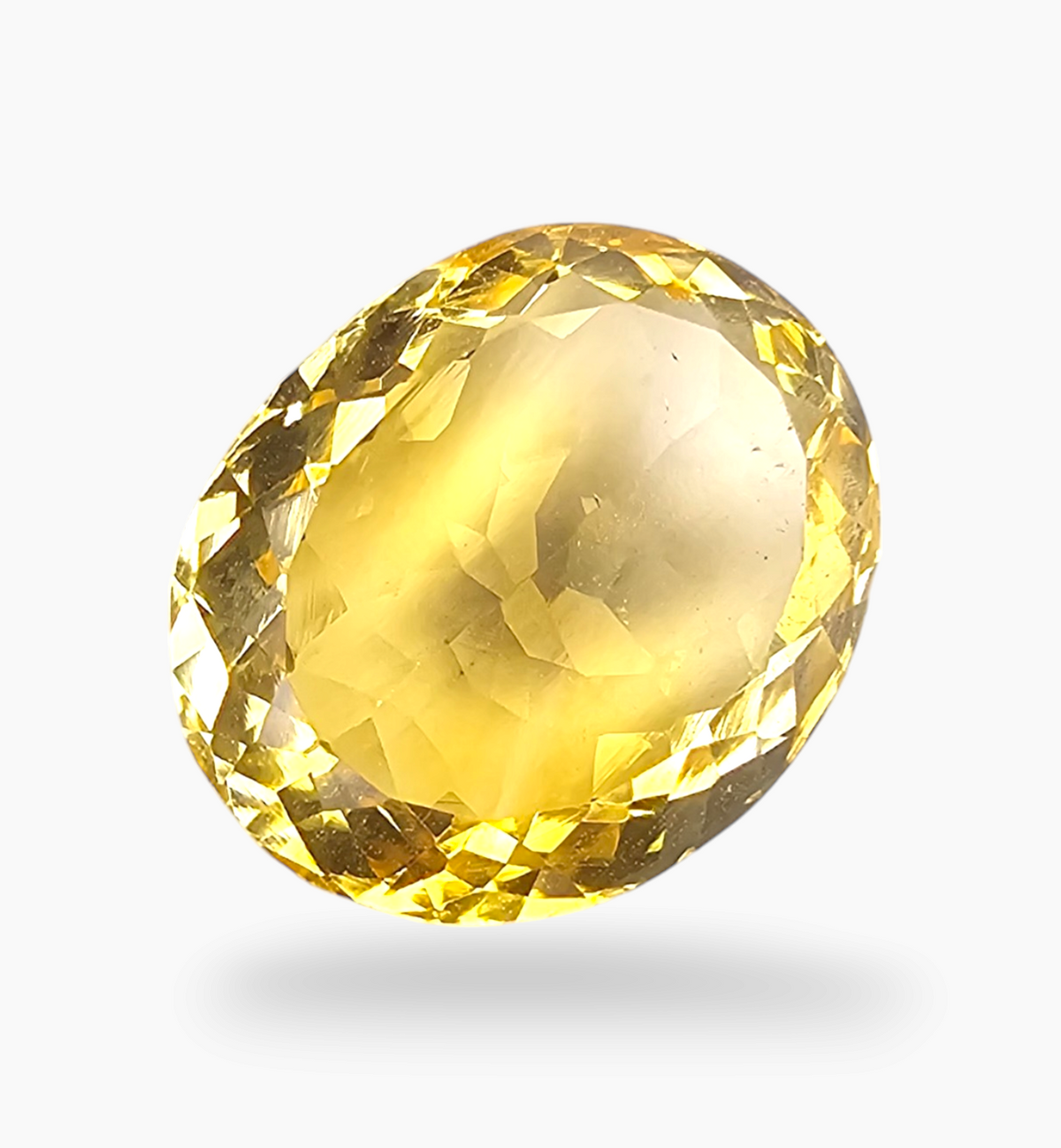 Natural Citrine Stone 11.63 Carats Oval Shape Size 16.5X13.5mm