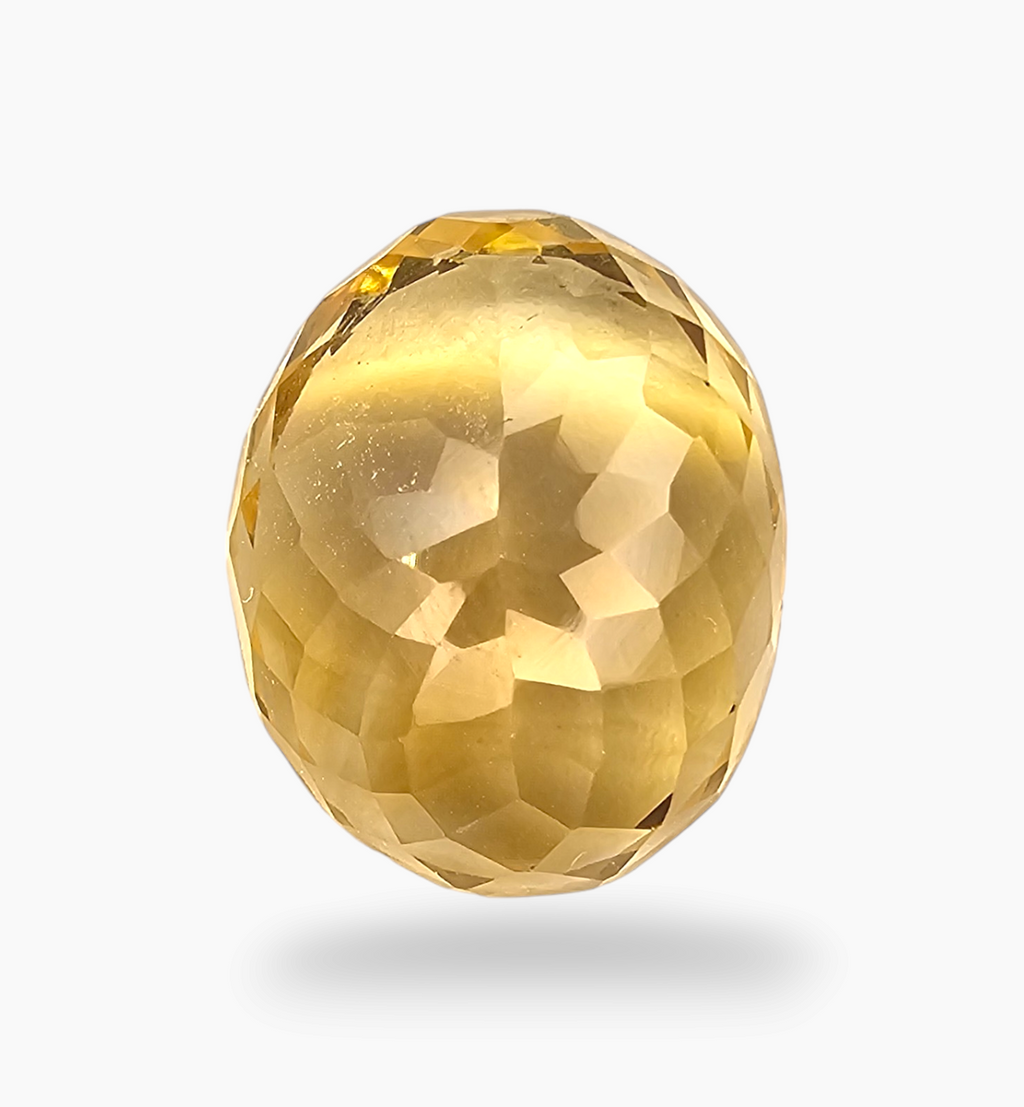 Natural Citrine Stone 11.63 Carats Oval Shape Size 16.5X13.5mm