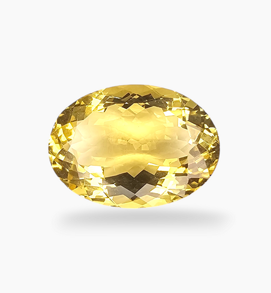 Natural Citrine Stone 11.71 Carats Oval Shape Size 18X13mm