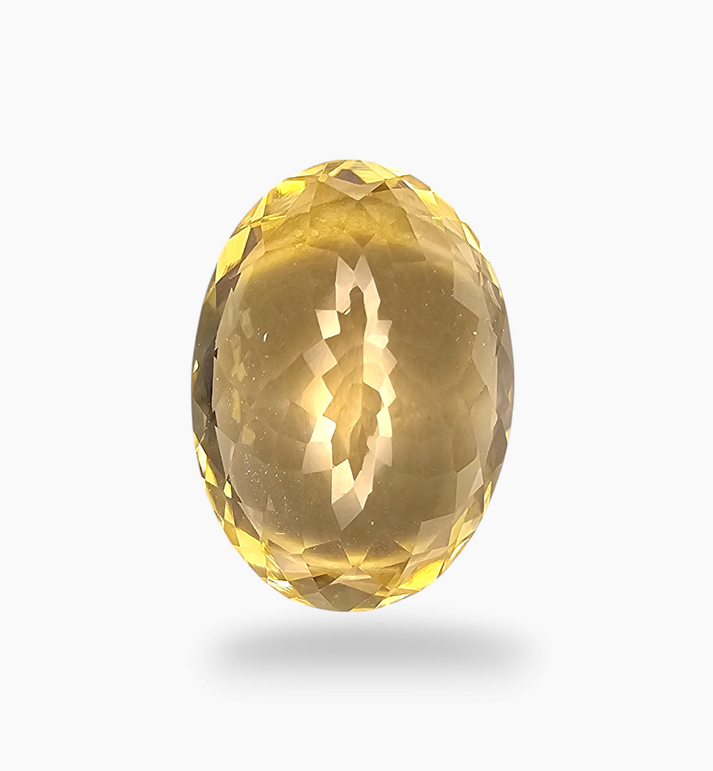 Natural Citrine Stone 11.71 Carats Oval Shape Size 18X13mm