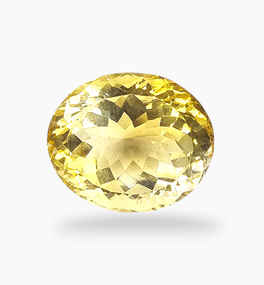 Natural Citrine Stone 11.87 Carats Oval Shape Size 15x12.5mm