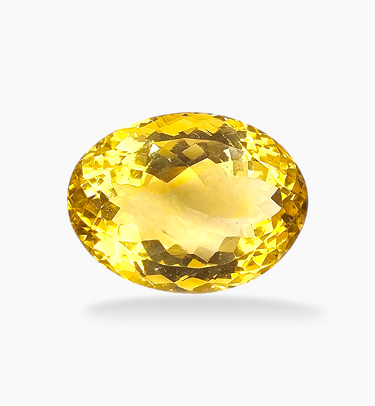 Natural Citrine Stone 11.93 Carats Oval Shape Size 16.5x12.5mm