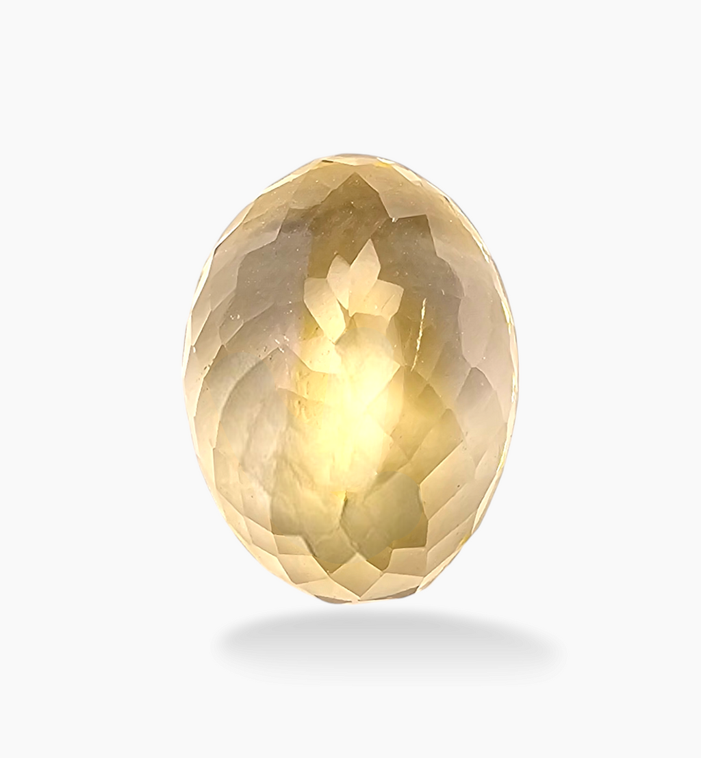 Natural Citrine Stone 11.93 Carats Oval Shape Size 16.5x12.5mm