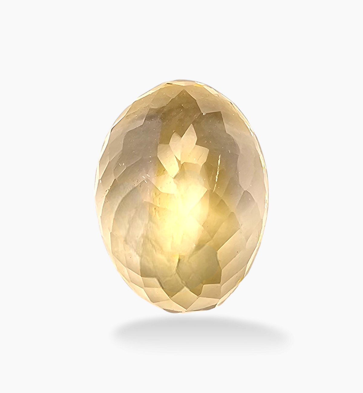 Natural Citrine Stone 11.93 Carats Oval Shape Size 16.5x12.5mm