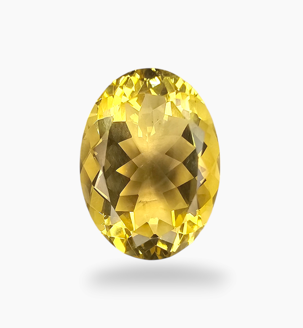 Natural Citrine Stone 12.00 Carats Oval Shape Size 17.8X13mm