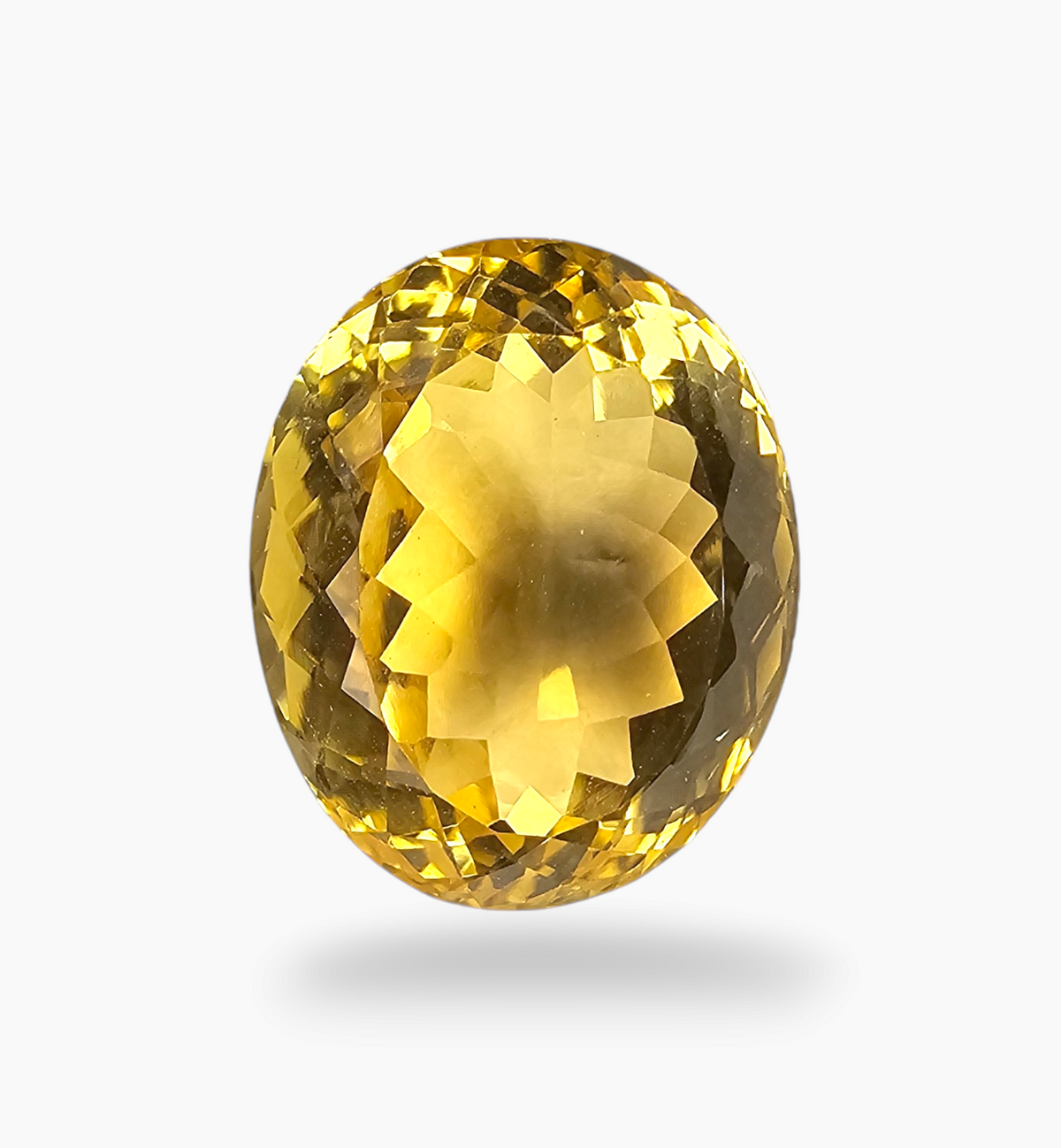 Natural Citrine Stone 12.43 Carats Oval Shape Size 16X13.3mm