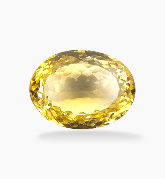 Natural Citrine Stone 12.56 Carats Oval Shape Size 16.5x12mm