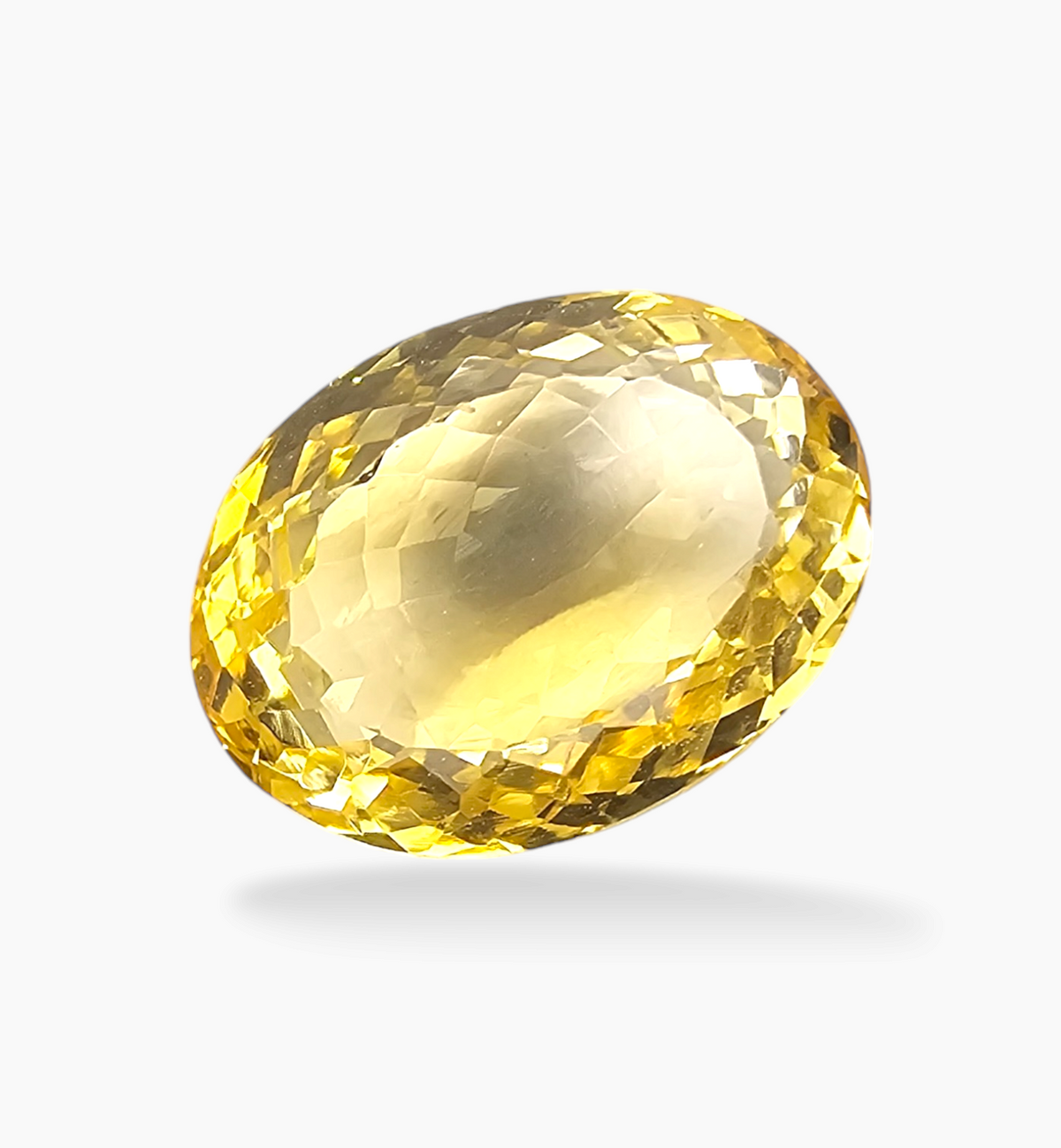 Natural Citrine Stone 12.56 Carats Oval Shape Size 16.5x12mm
