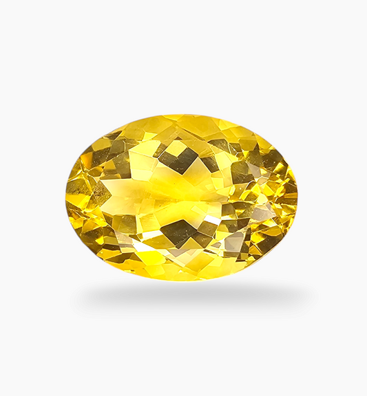 Natural Citrine Stone 12.64 Carats Oval Shape Size 18X13mm