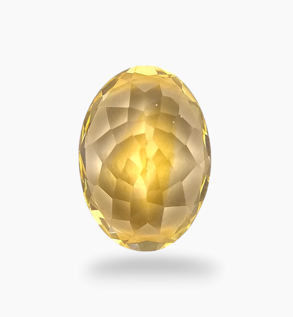 Natural Citrine Stone 12.64 Carats Oval Shape Size 18X13mm