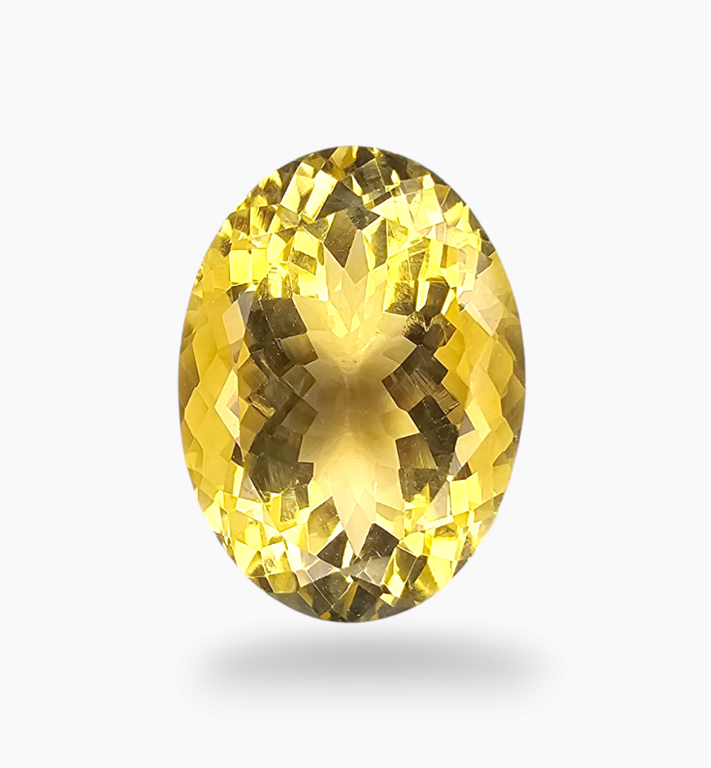 Natural Citrine Stone 12.74 Carats Oval Shape Size 18X13.2mm