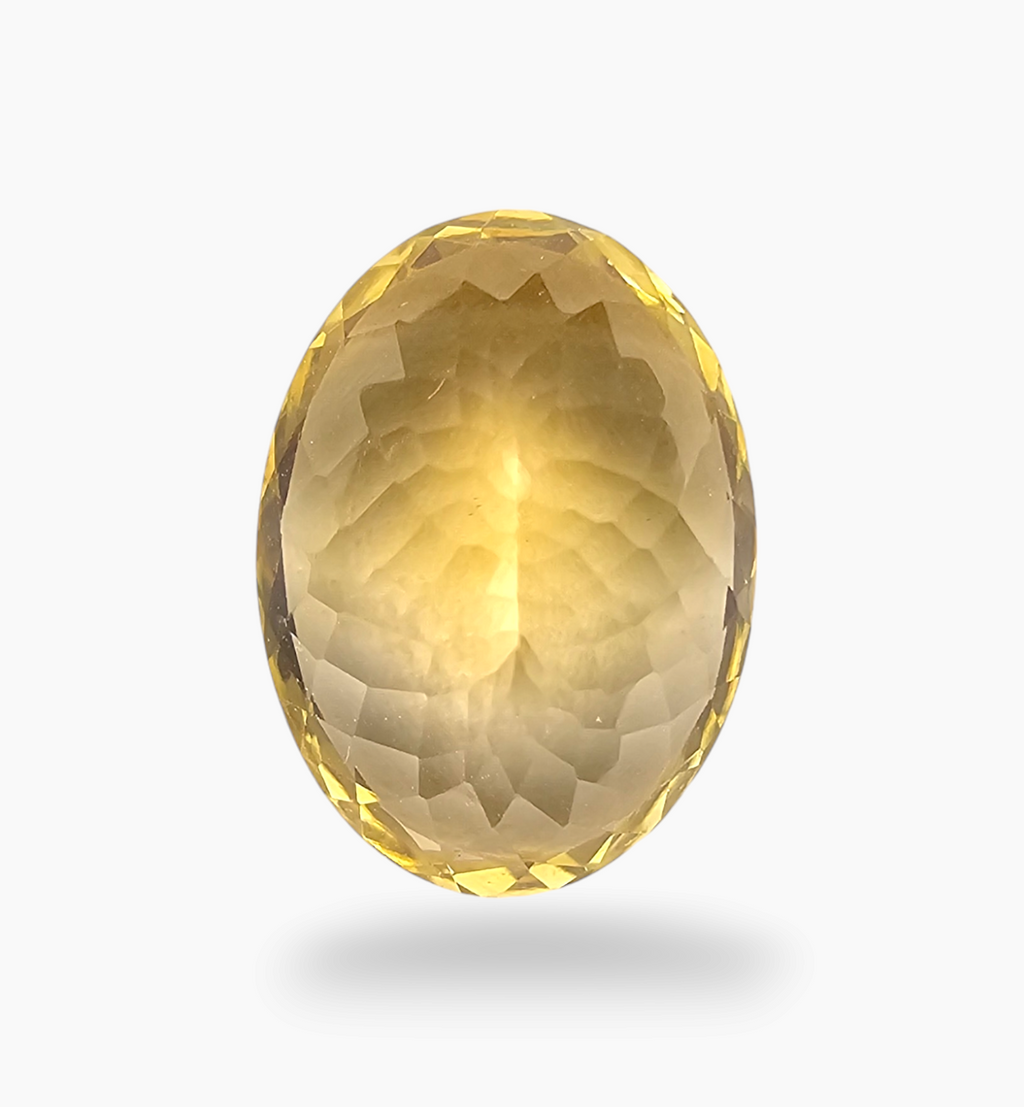 Natural Citrine Stone 12.74 Carats Oval Shape Size 18X13.2mm