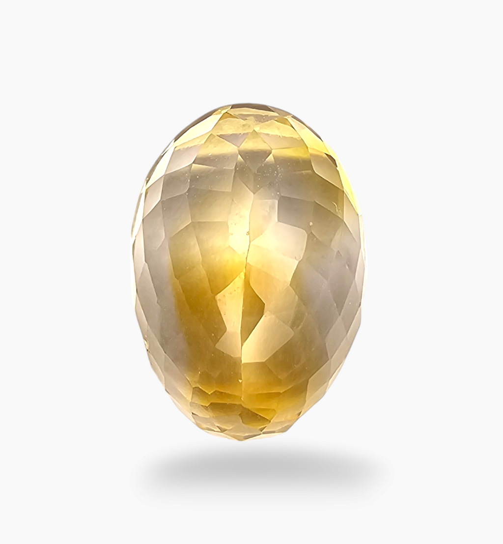 Natural Citrine Stone 12.78 Carats Oval Shape Size 17X12mm
