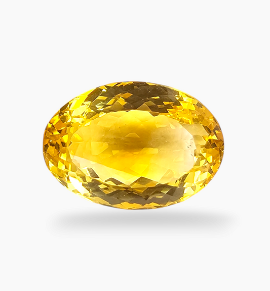 Natural Citrine Stone 12.78 Carats Oval Shape Size 17X12mm