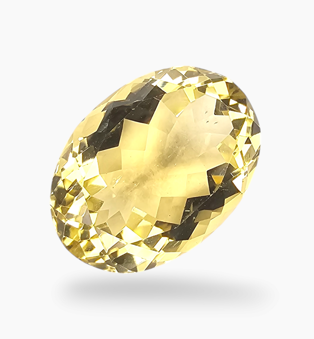 Natural Citrine Stone 12.83 Carats Oval Shape Size 18X13mm