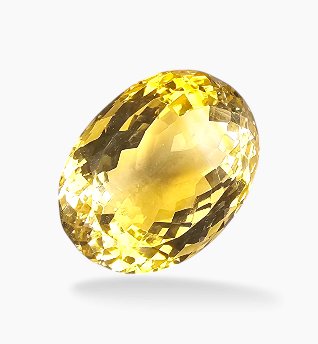 Natural Citrine Stone 12.86 Carats Oval Shape Size 16.5x12.2mm