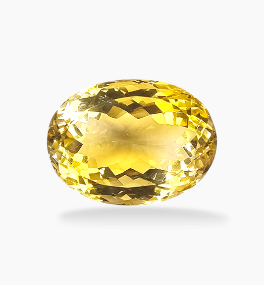 Natural Citrine Stone 12.86 Carats Oval Shape Size 16.5x12.2mm