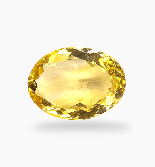 Natural Citrine Stone 12.90 Carats Oval Shape Size 17.5x13mm