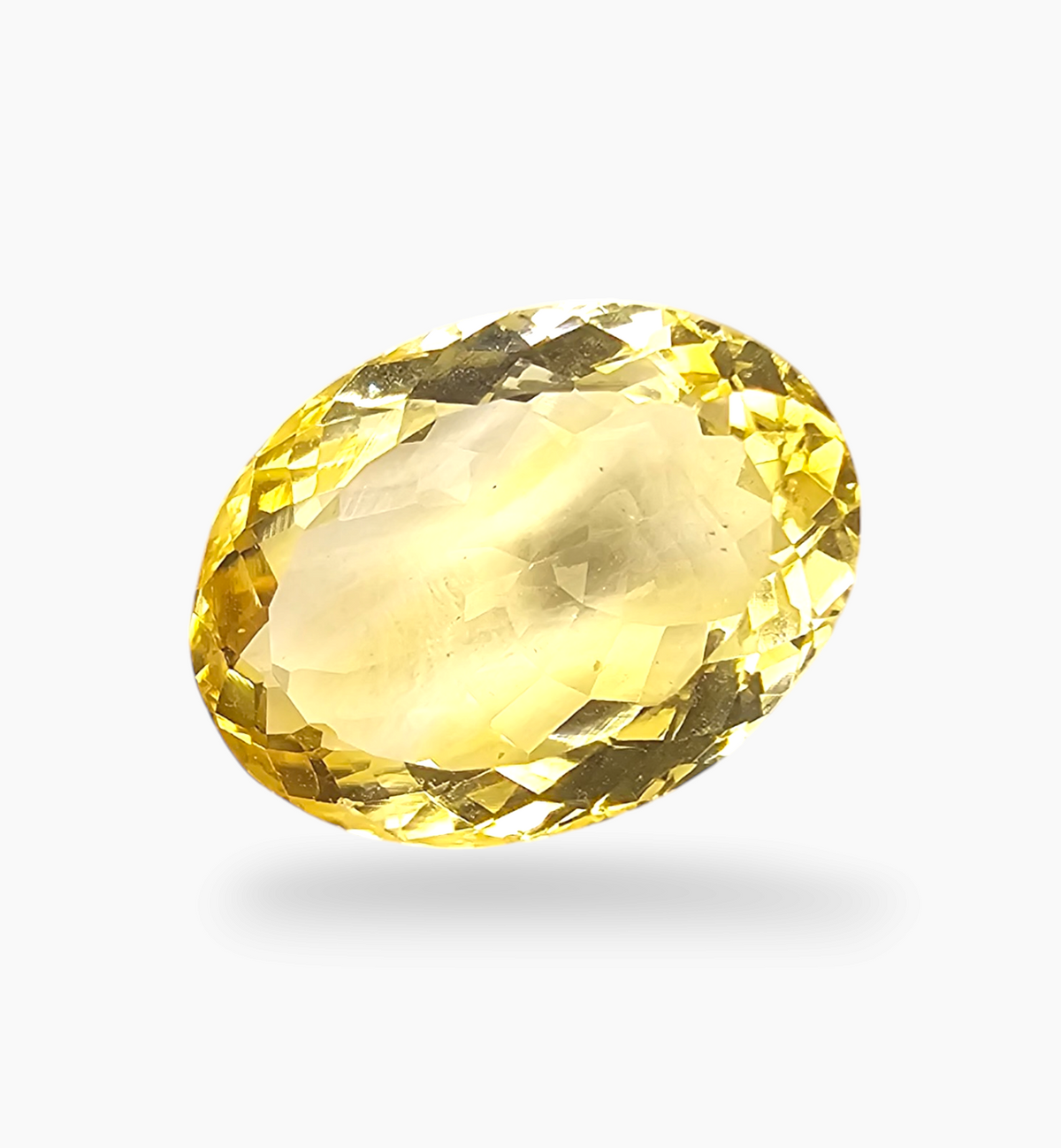 Natural Citrine Stone 12.90 Carats Oval Shape Size 17.5x13mm