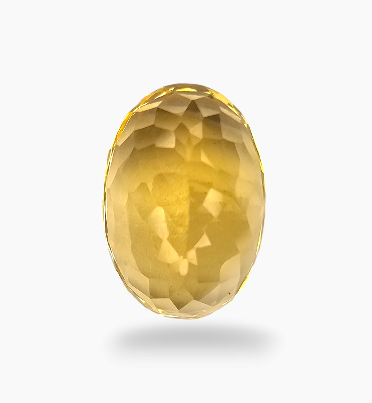 Natural Citrine Stone 13.03 Carats Oval Shape Size 17.3X12mm