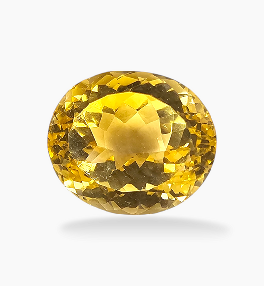 Natural Citrine Stone 13.22 Carats Oval Shape Size 14.7x12.5mm