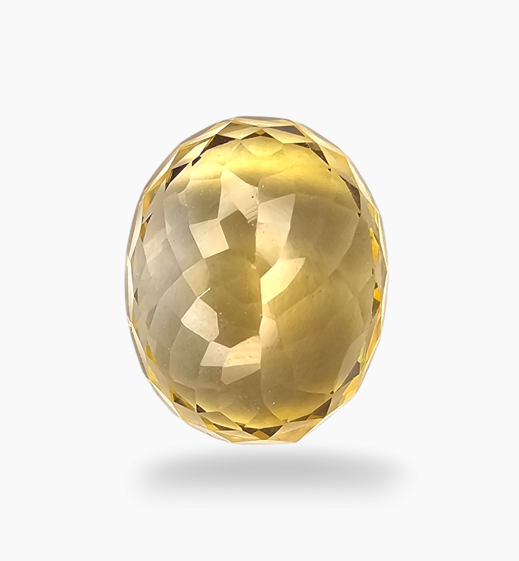 Natural Citrine Stone 13.22 Carats Oval Shape Size 17.2X13.8mm