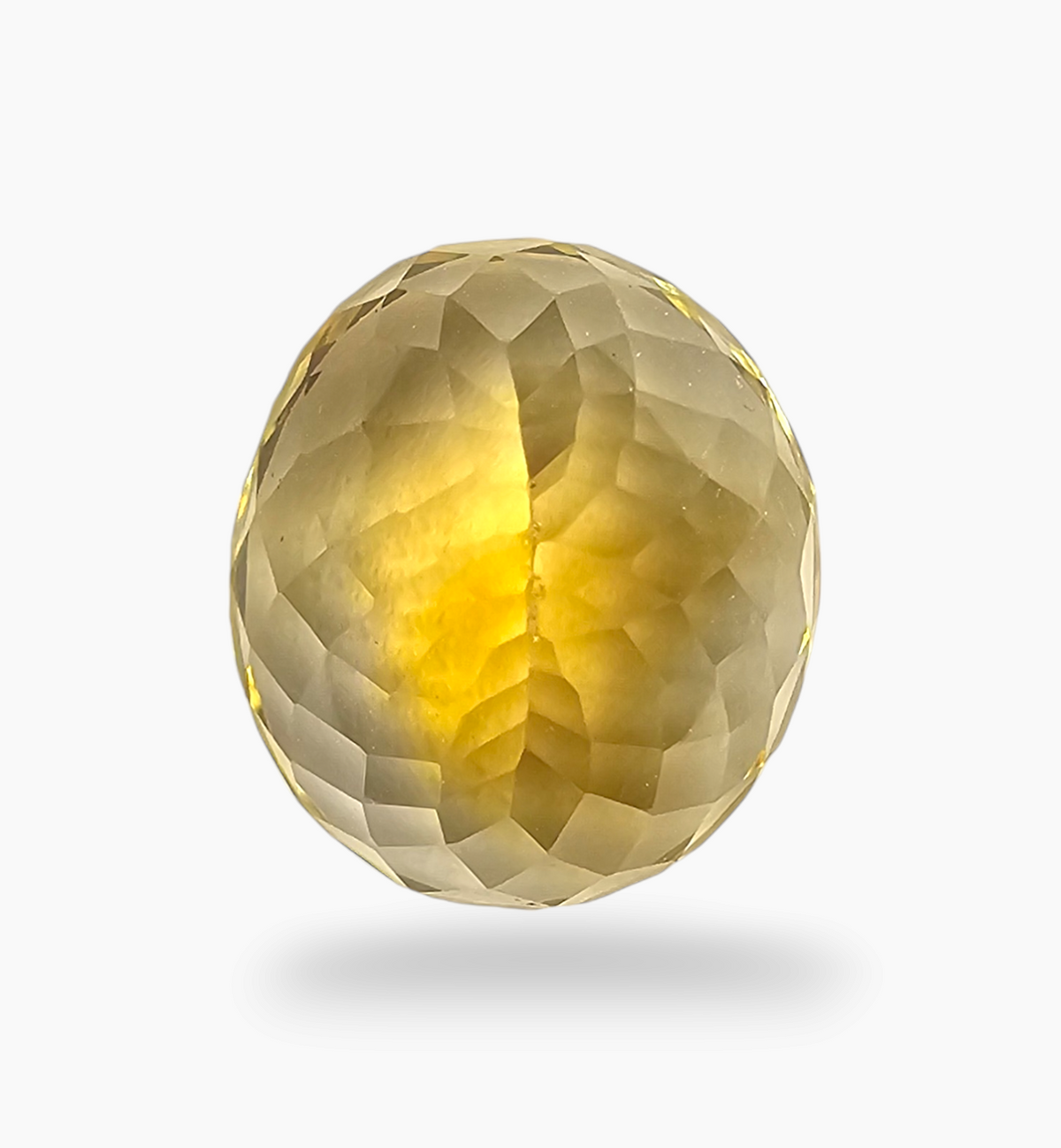 Natural Citrine Stone 13.62 Carats Oval Shape Size 15.5x14mm