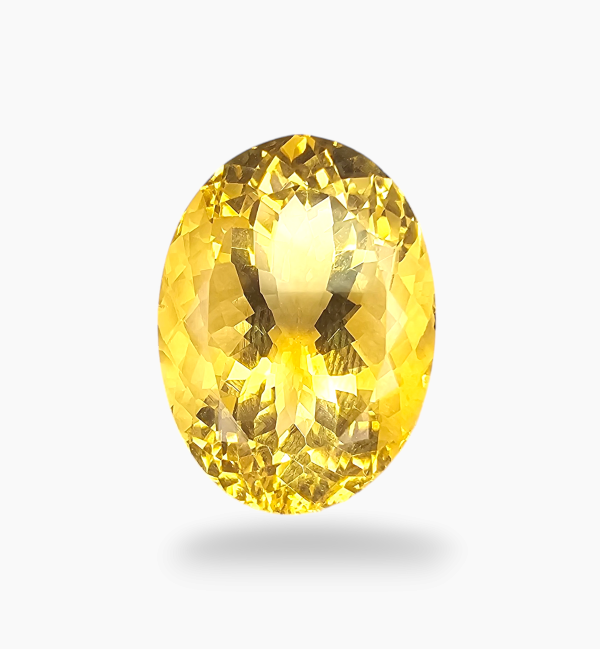 Natural Citrine Stone 13.68 Carats Oval Shape Size 18X13mm