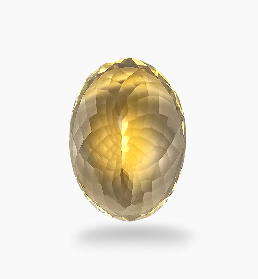 Natural Citrine Stone 13.68 Carats Oval Shape Size 18X13mm