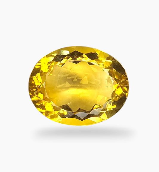 Natural Citrine Stone 13.81 Carats Oval Shape Size 18.2X14.4mm