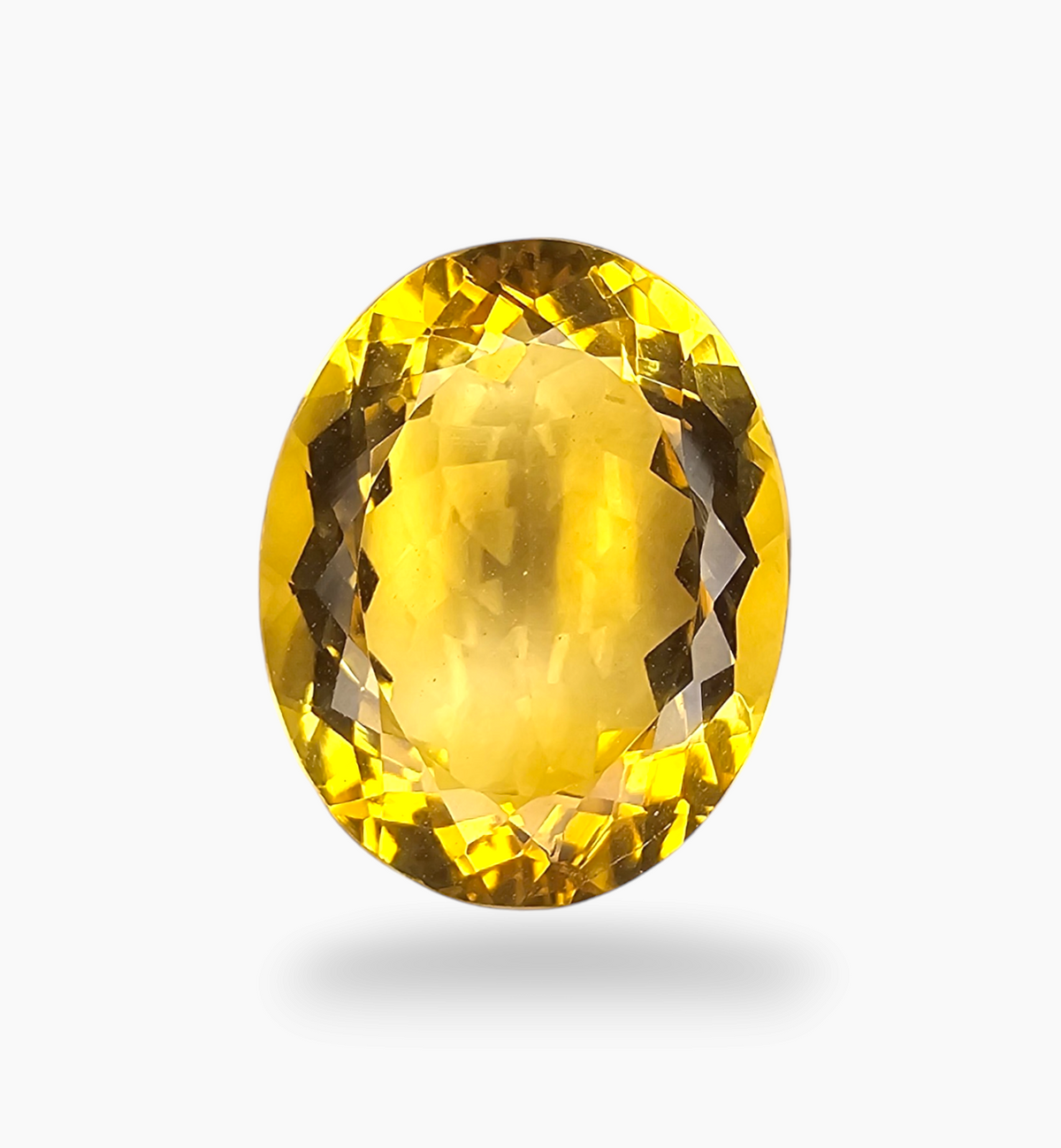 Natural Citrine Stone 13.81 Carats Oval Shape Size 18.2X14.4mm