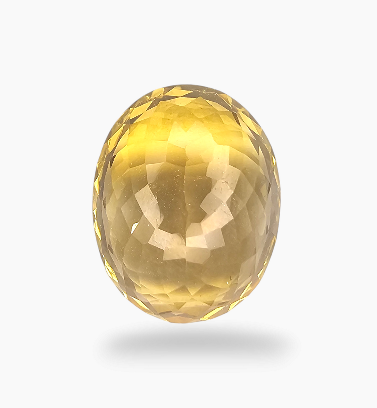 Natural Citrine Stone 14.4 Carats Oval Shape Size 18.5X14.7mm