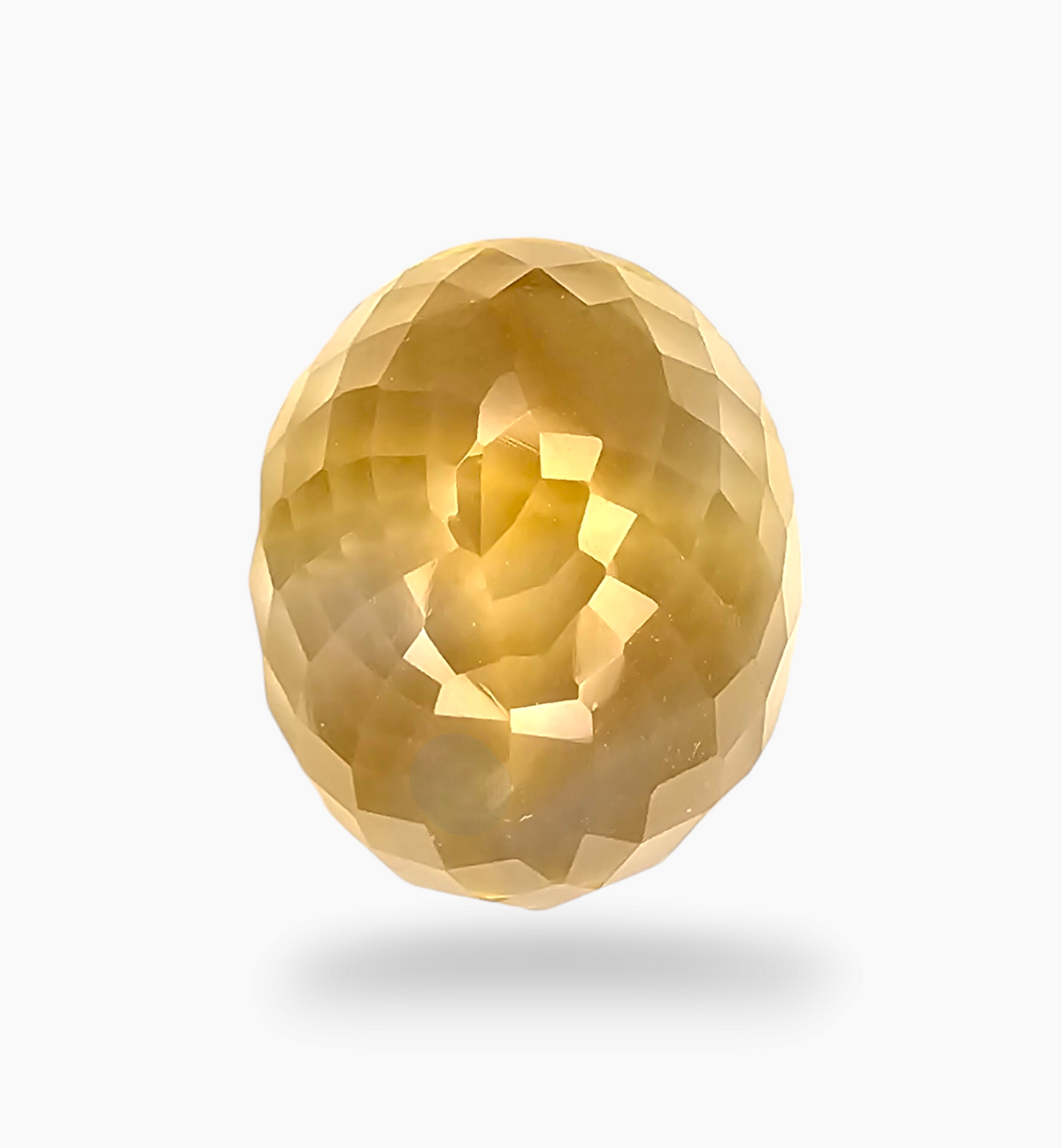 Natural Citrine Stone 15.54 Carats Oval Shape Size 16.5x13.7mm