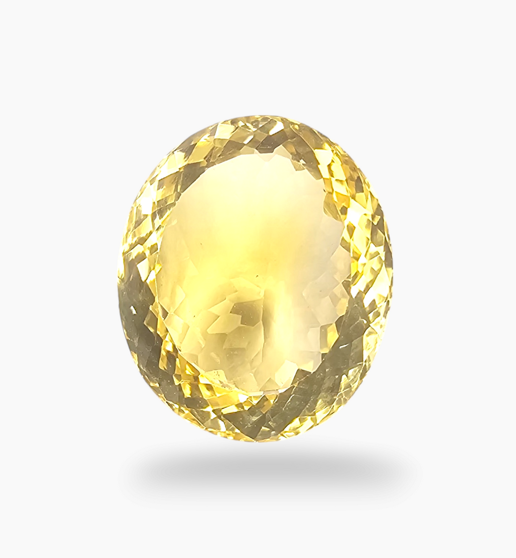 Natural Citrine Stone 15.57 Carats Oval Shape Size 19.2X12.8mm