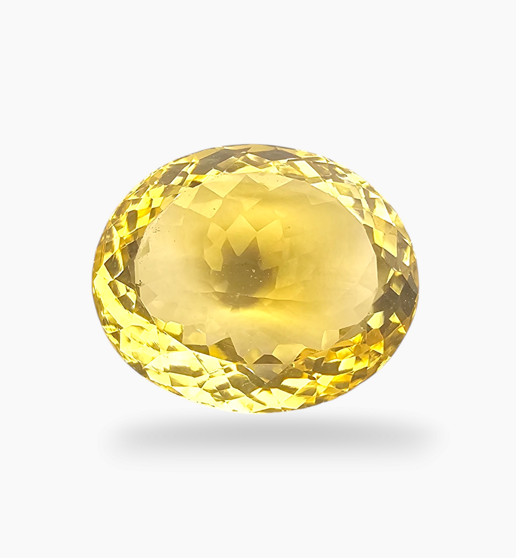 Natural Citrine Stone 15.57 Carats Oval Shape Size 19.2X12.8mm