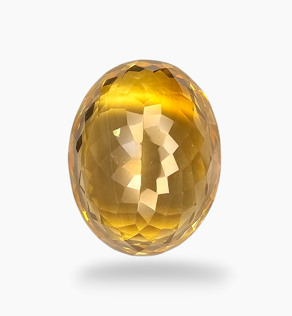 Natural Citrine Stone 16.01 Carats Oval Shape Size 18.8X14.7mm