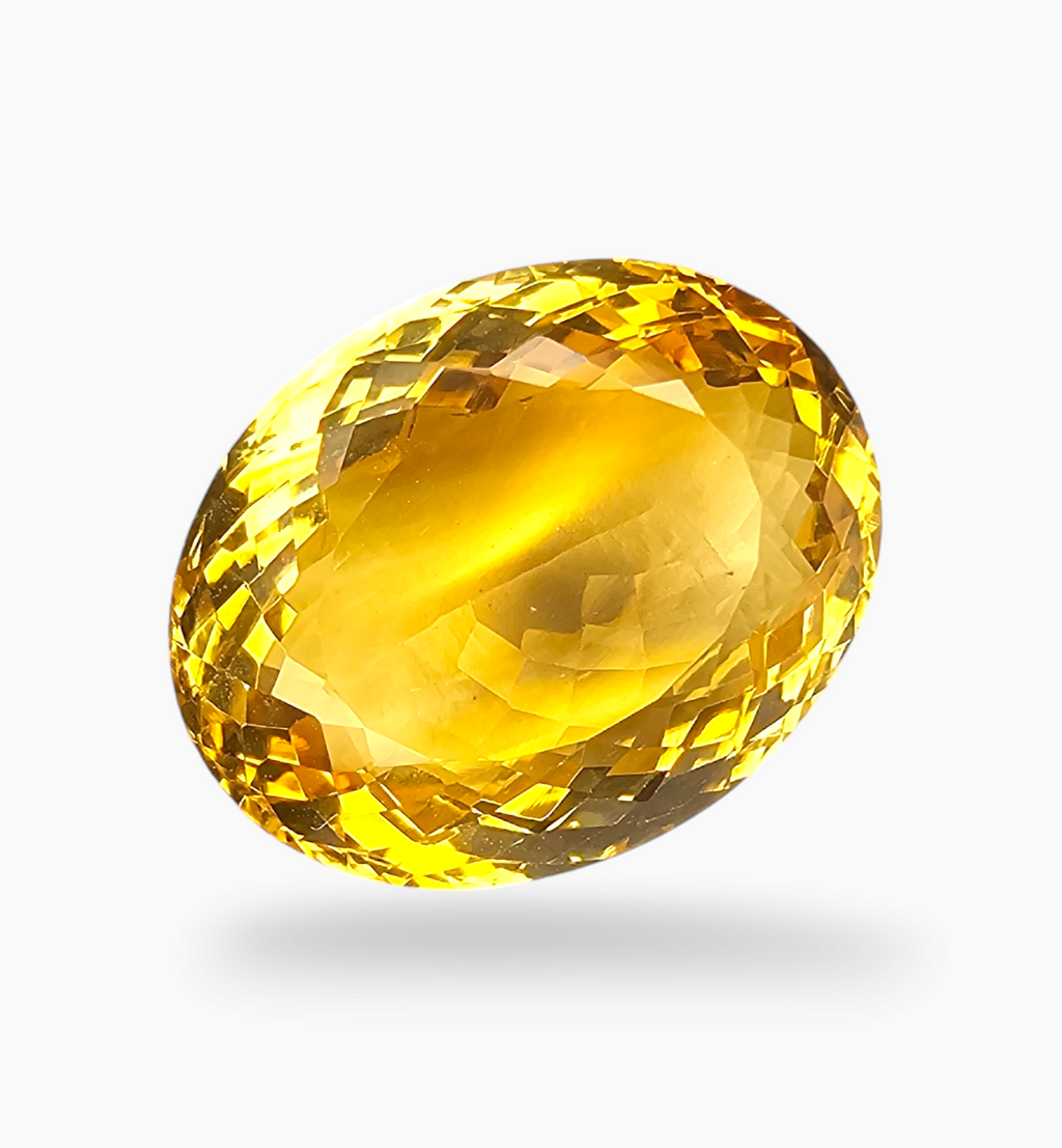 Natural Citrine Stone 16.01 Carats Oval Shape Size 18.8X14.7mm