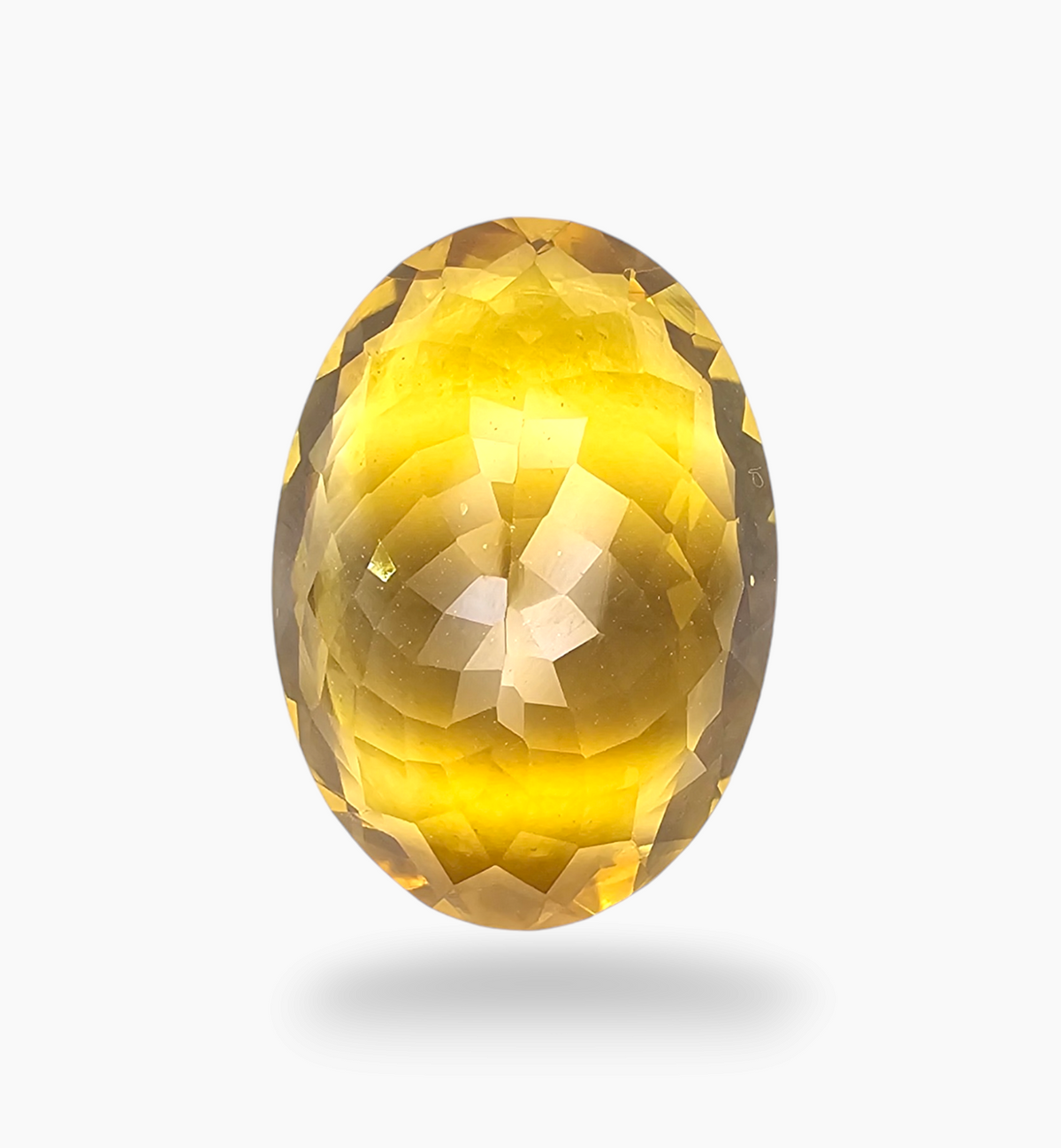 Natural Citrine Stone 16.12 Carats Oval Shape Size 20.5X15mm