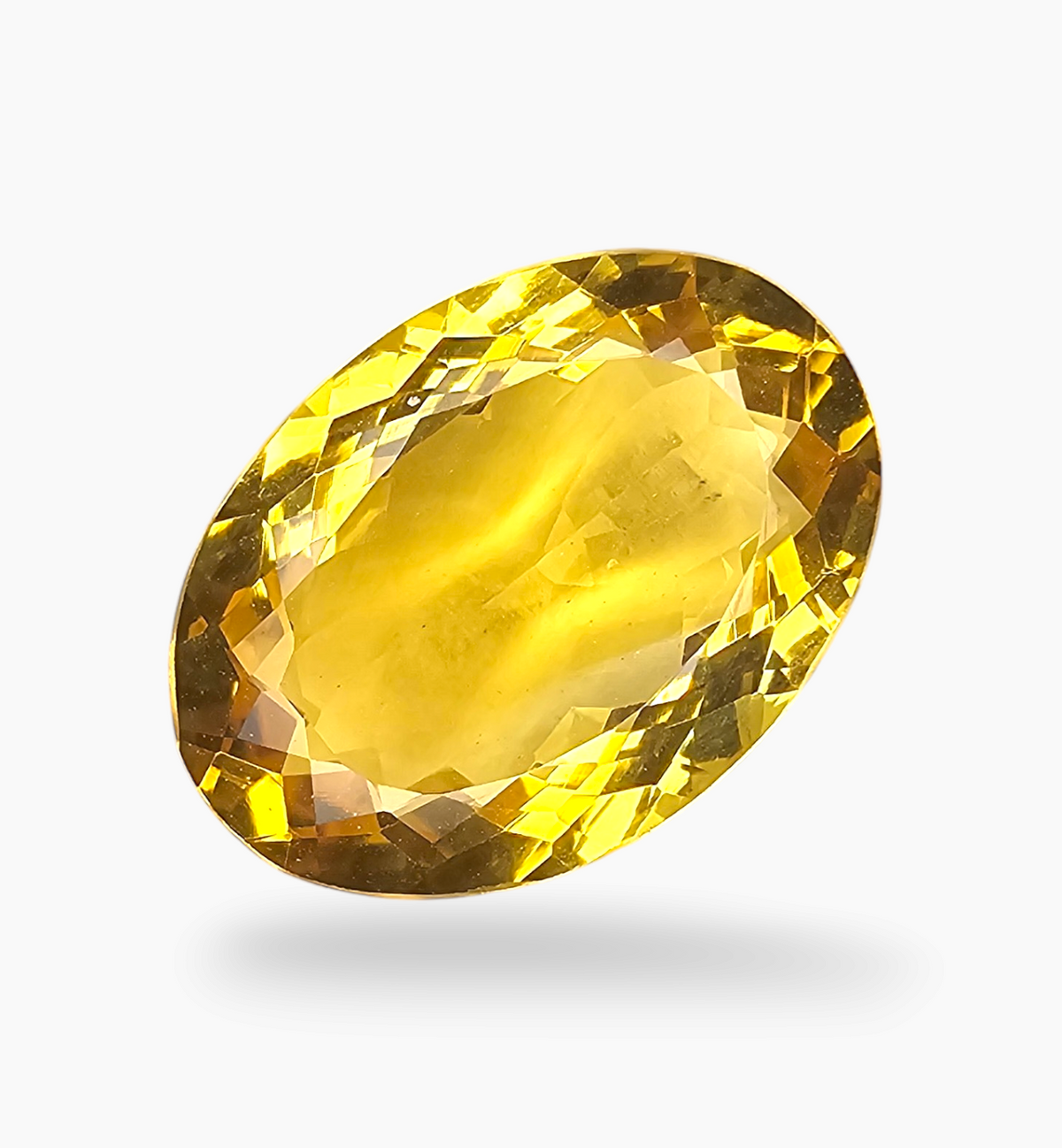 Natural Citrine Stone 16.12 Carats Oval Shape Size 20.5X15mm
