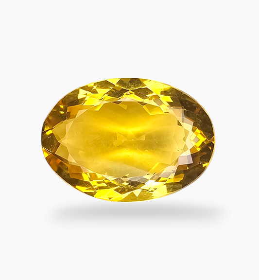 Natural Citrine Stone 16.12 Carats Oval Shape Size 20.5X15mm